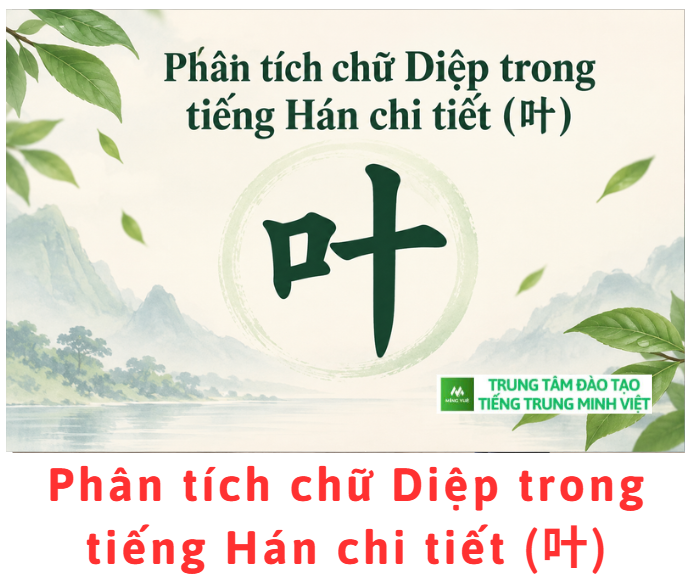 Phân tích chữ Diệp trong tiếng Hán chi tiết (叶) Phân tích chữ Diệp trong tiếng Hán chi tiết (叶)